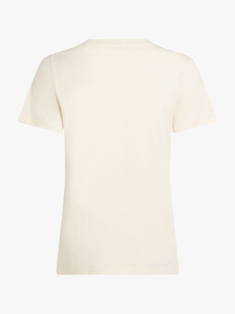 Beige Varsity Logo Slim Fit T-Shirt  Women