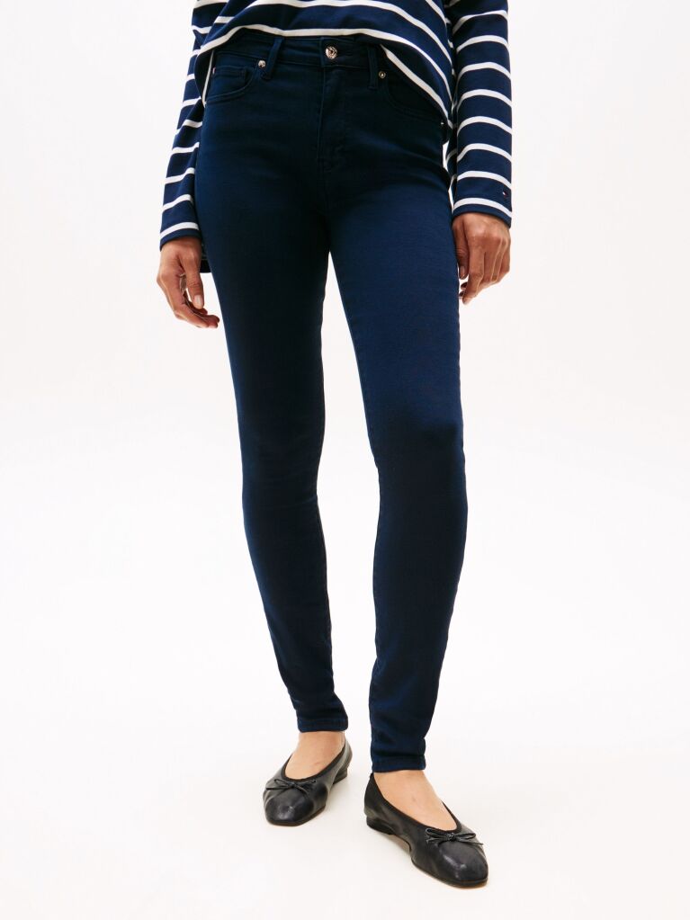 Blue Como Mid Rise Skinny Jeans  Women