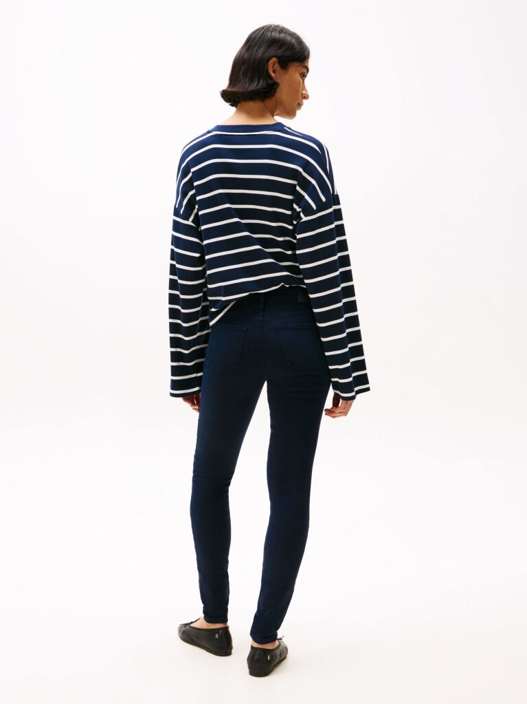 Blue Como Mid Rise Skinny Jeans  Women