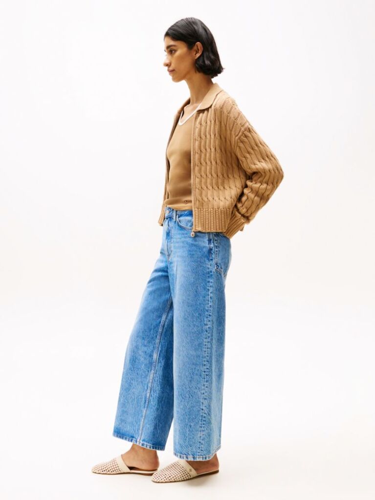 Blue Wide Leg Jeans  Women