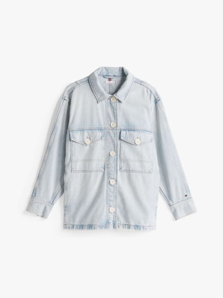 Μπλε Oversized Denim Τζάκετ  Γυναίκες