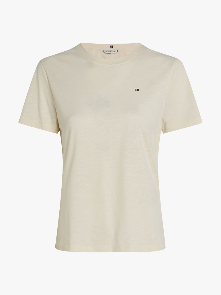 Μπεζ T-Shirt Σε Κανονική Γραμμή  Γυναίκες
