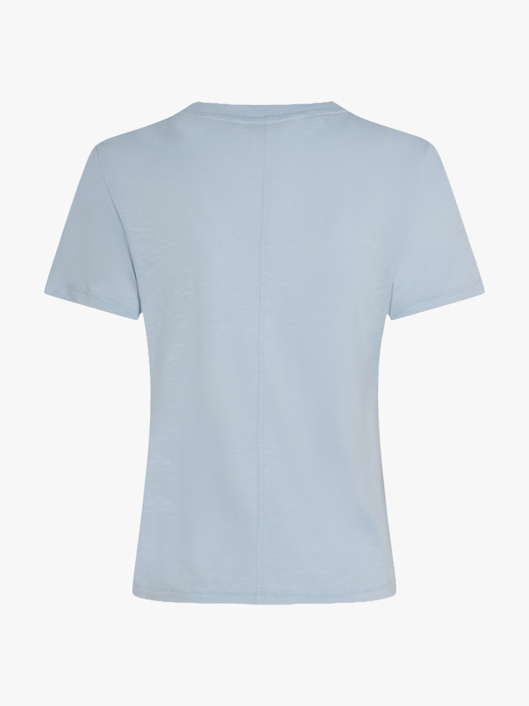 Μπλε T-Shirt Σε Κανονική Γραμμή  Γυναίκες