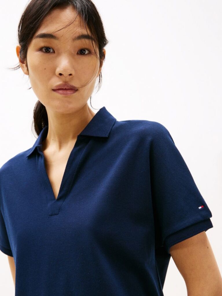 Blue Relaxed Polo Shirt  Women