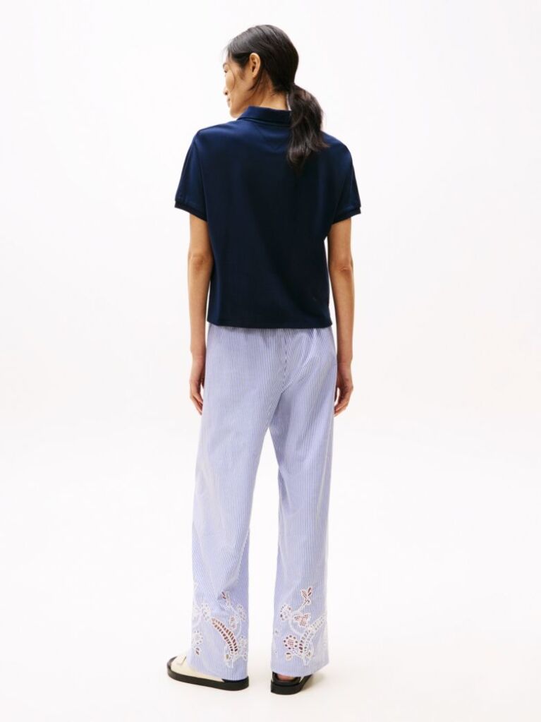 Blue Relaxed Polo Shirt  Women