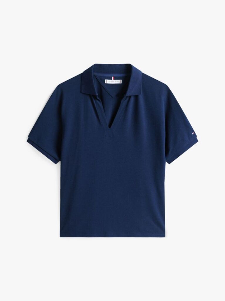 Blue Relaxed Polo Shirt  Women