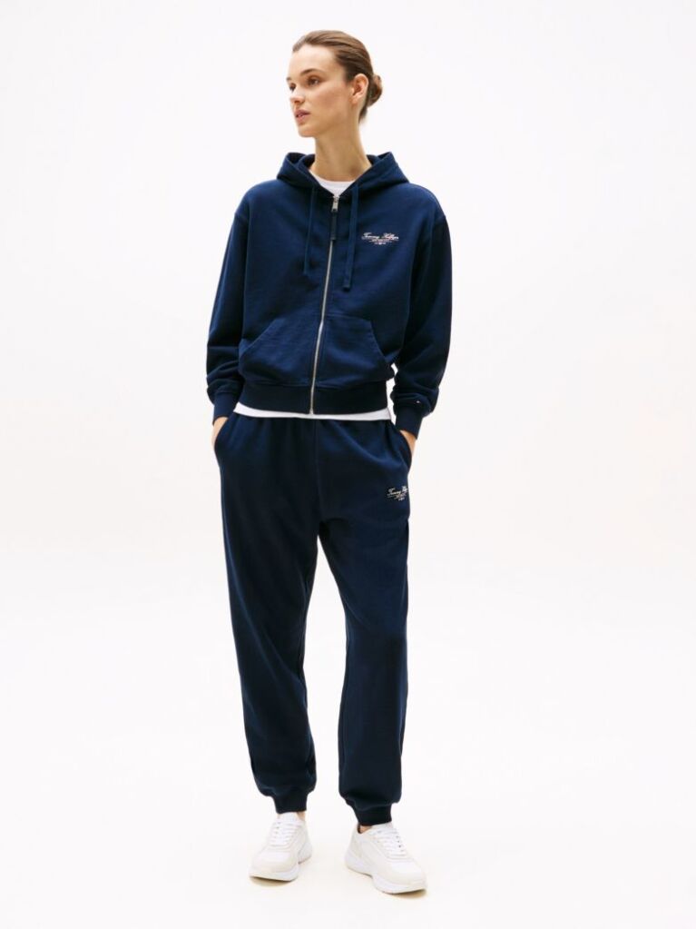 Blue Logo Zip-Thru Hoody  Women