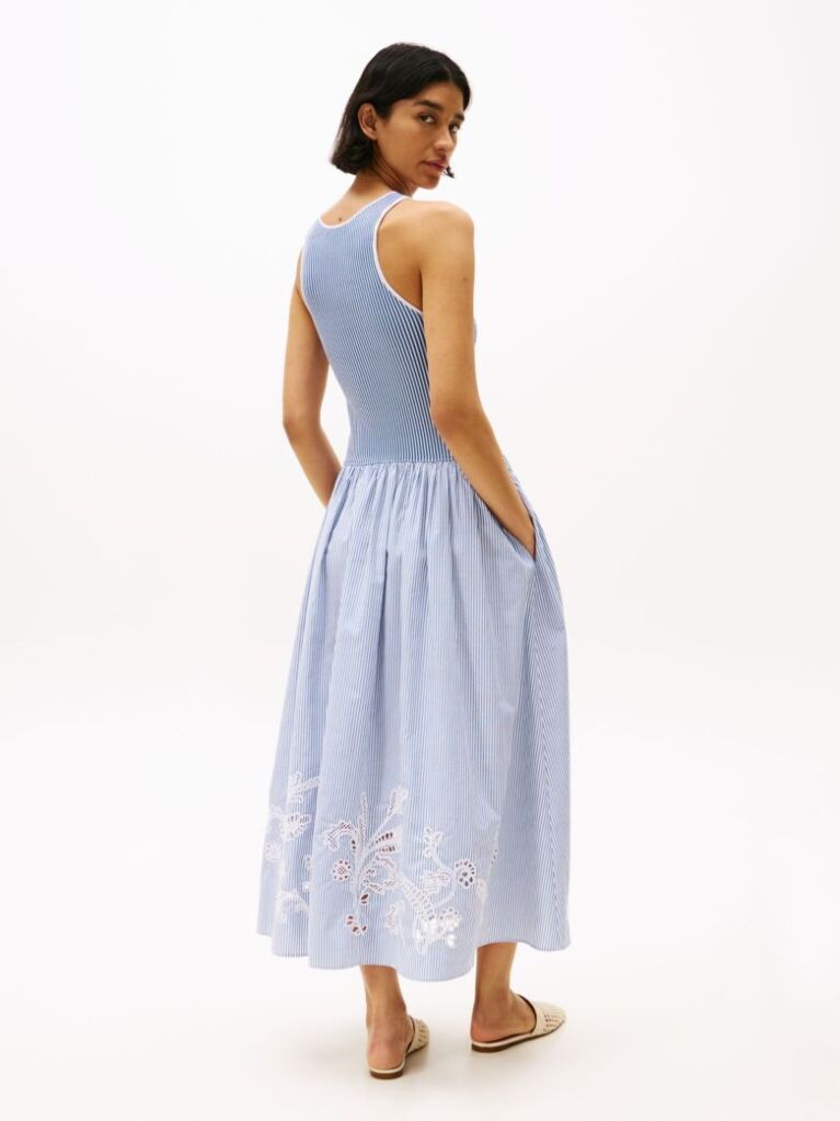 Multi Broderie Anglaise Maxi Dress  Women