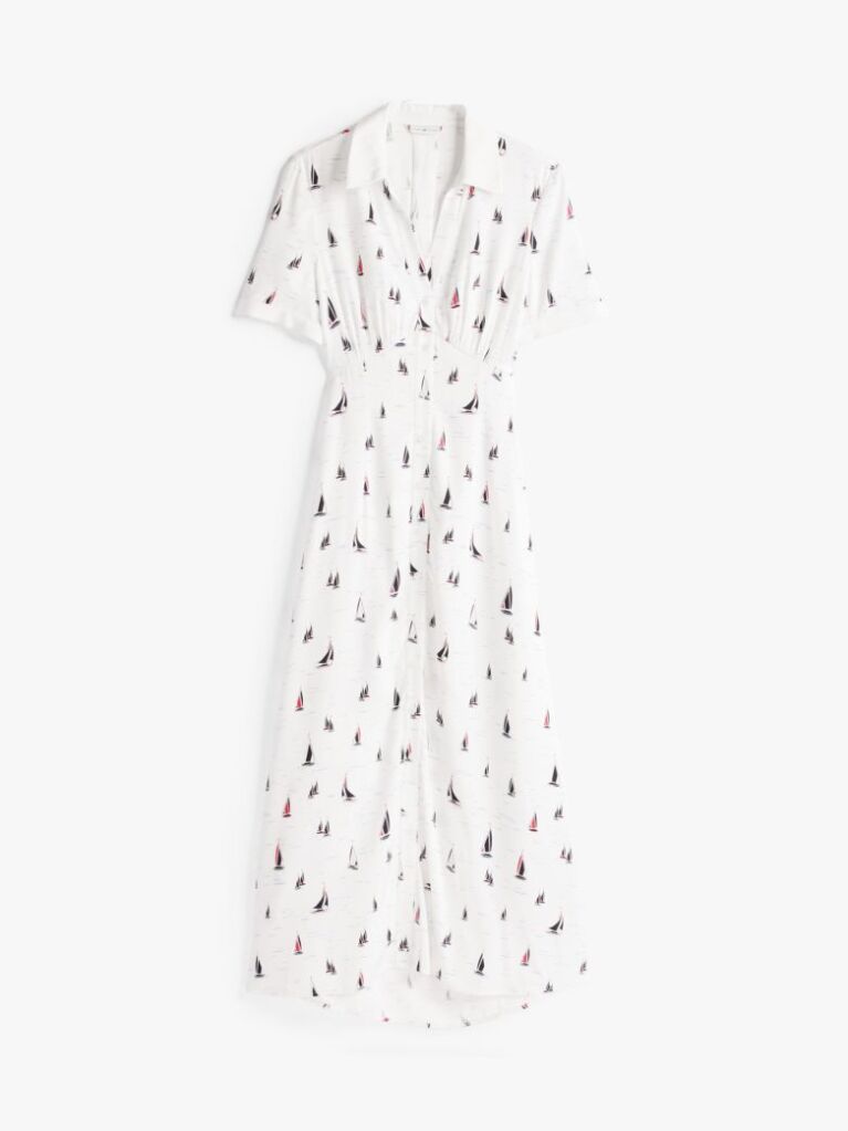 Multi Print Cut Out Maxi Shirt Dress  Women