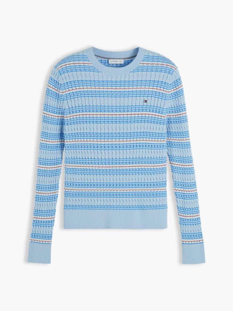 Multi Fine Cable Knit Jumper  Women