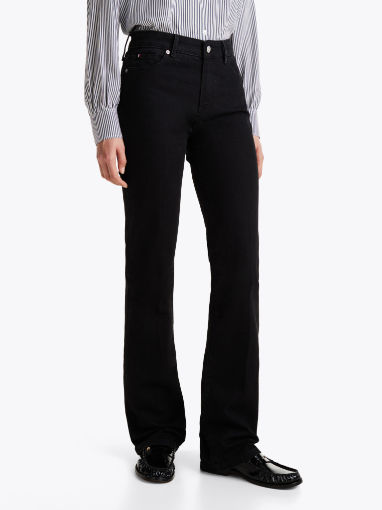 Μαύρο Μαύρο Bootcut Τζιν Με Κανονική Μέση  Γυναίκες