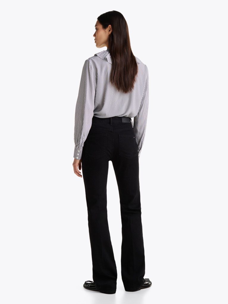 Μαύρο Μαύρο Bootcut Τζιν Με Κανονική Μέση  Γυναίκες