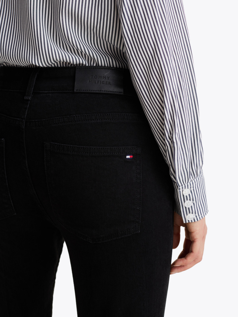 Μαύρο Μαύρο Bootcut Τζιν Με Κανονική Μέση  Γυναίκες