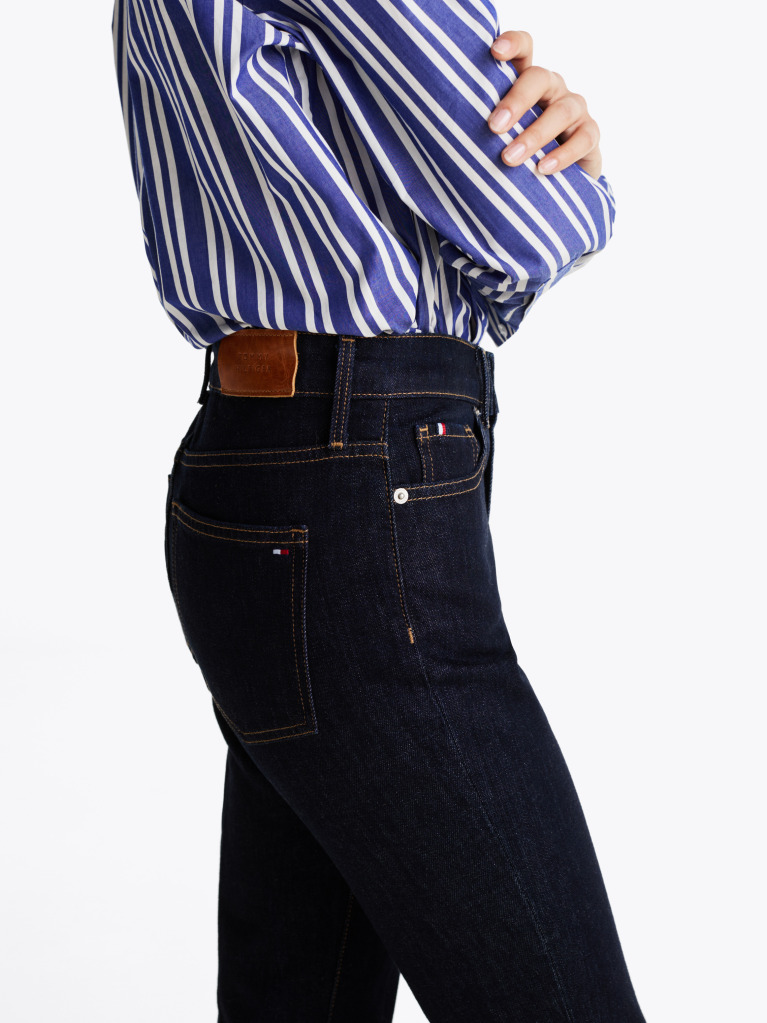 Blue Mid Rise Bootcut Jeans  Women