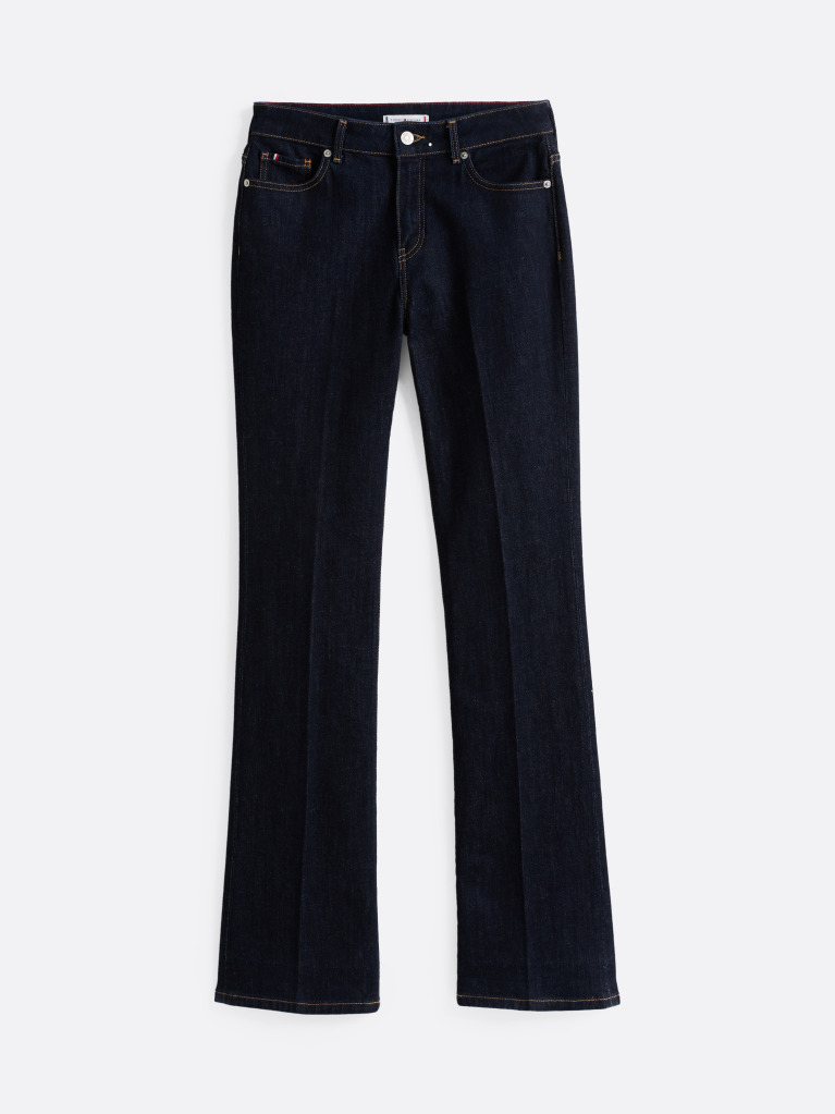 Blue Mid Rise Bootcut Jeans  Women