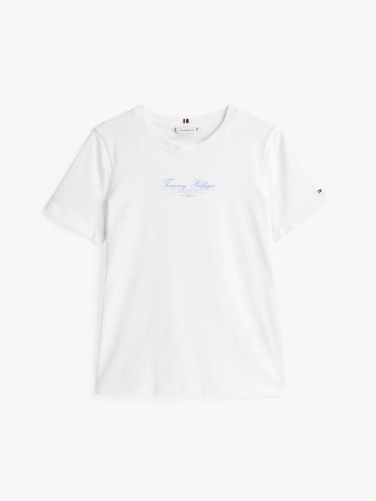 White Logo Crew Neck T-Shirt  Women