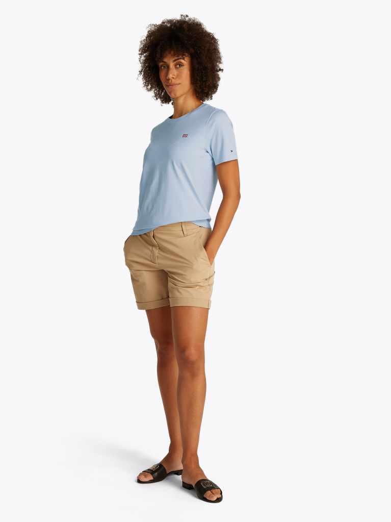 Blue Contrast Flag T-Shirt  Women