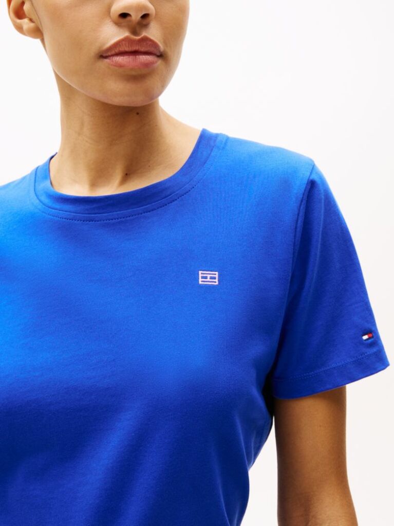 Blue Contrast Flag T-Shirt  Women