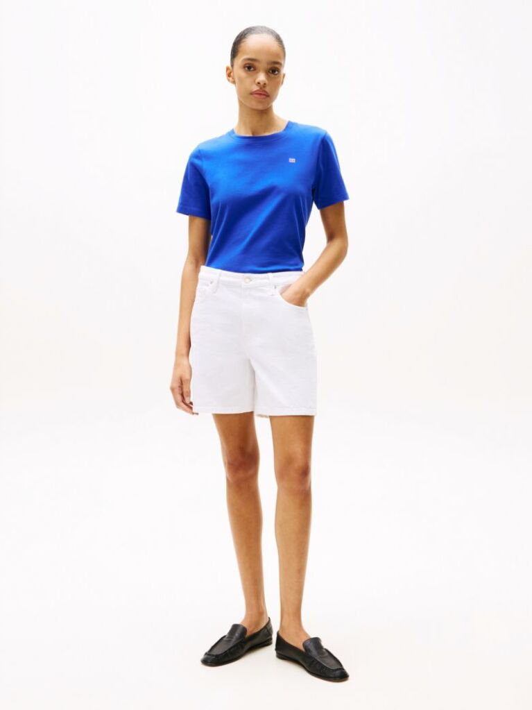 Blue Contrast Flag T-Shirt  Women