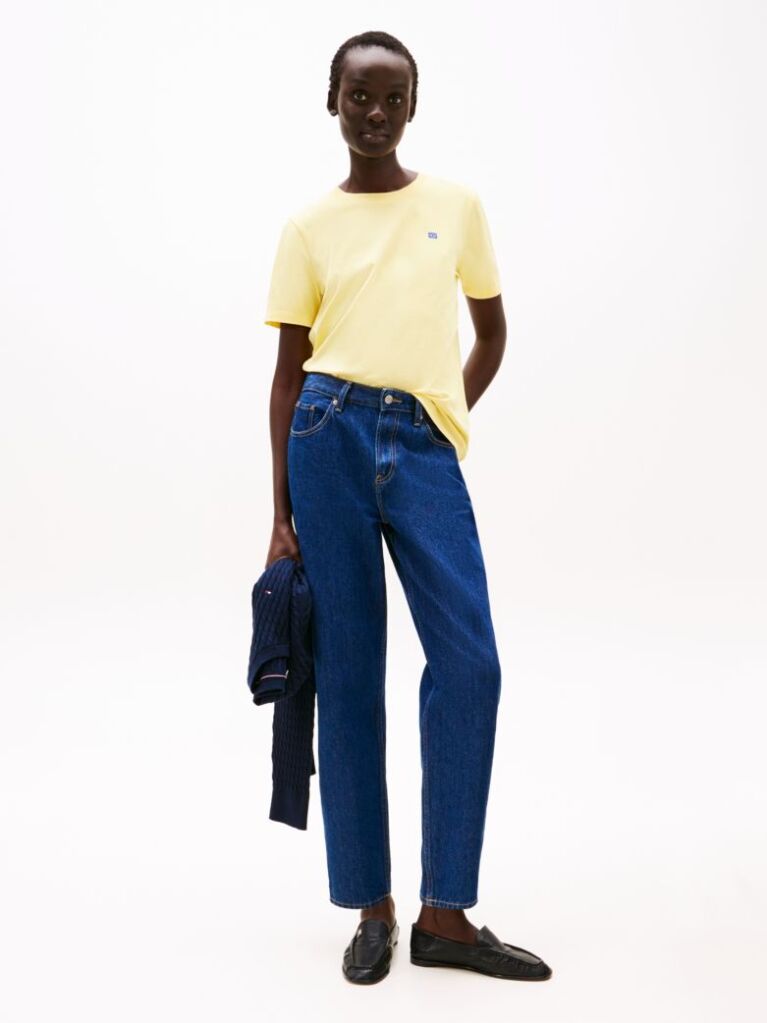 Yellow Contrast Flag T-Shirt  Women