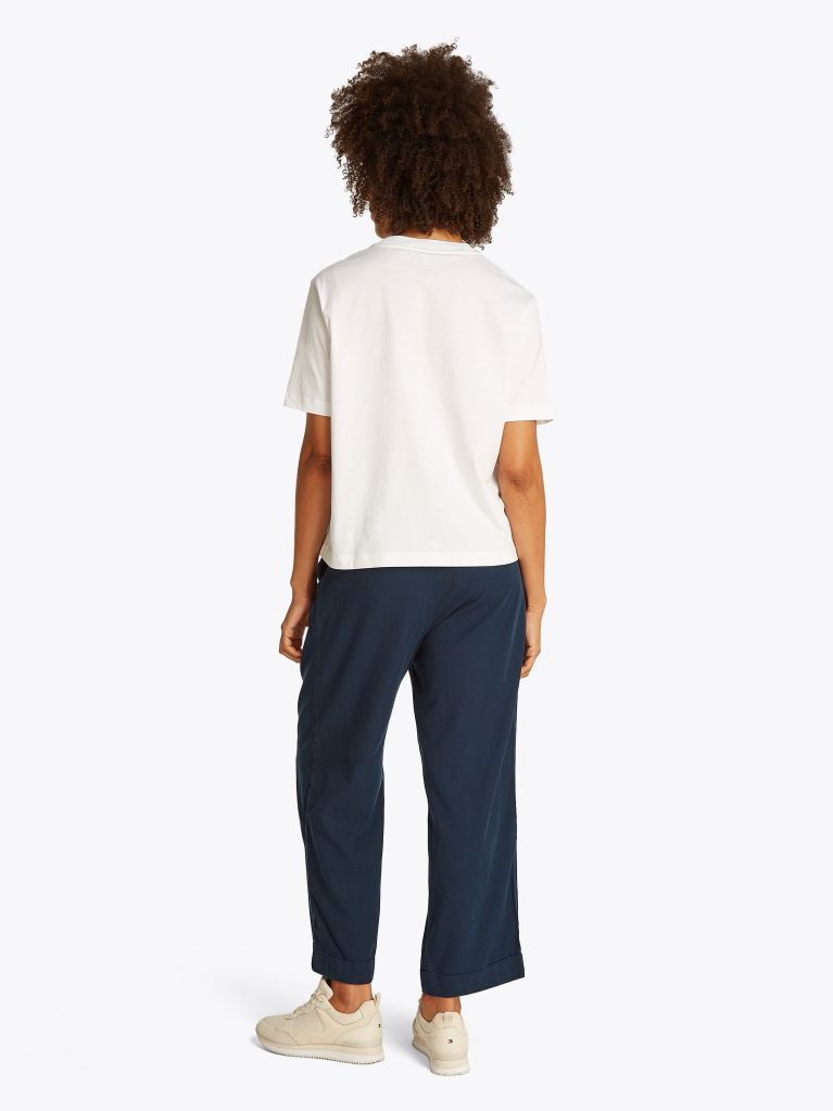 White Logo T-Shirt  Women