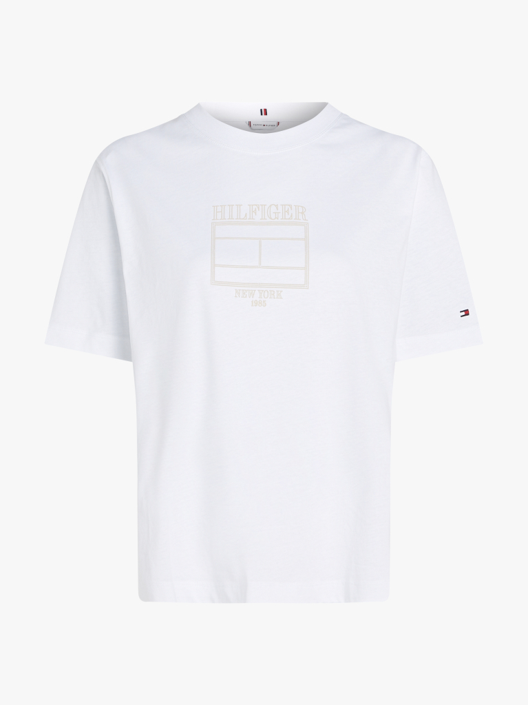 White Logo T-Shirt  Women