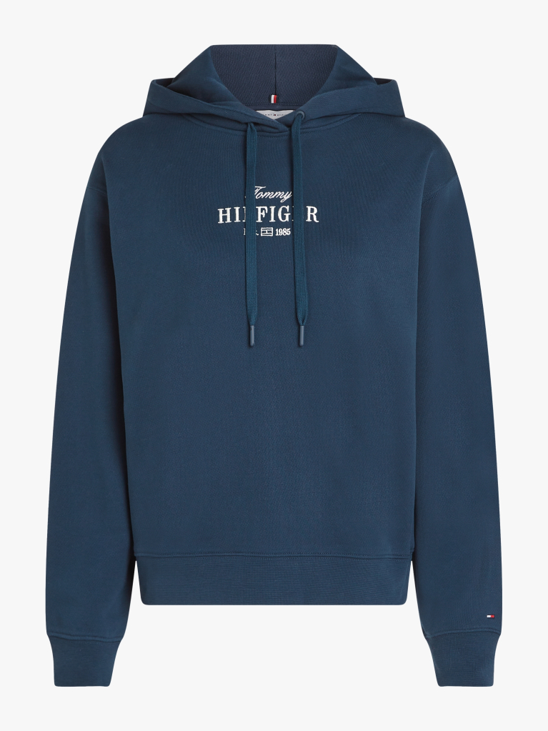 Blue Logo Embroidery Hoody  Women