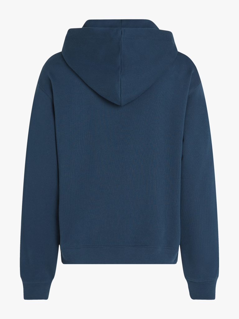 Blue Logo Embroidery Hoody  Women