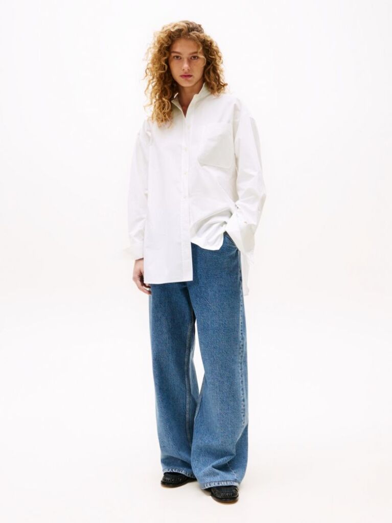 Άσπρο The Sofia Capsule Oversized Πουκάμισο Σε Boyfriend Γραμμή  Γυναίκες
