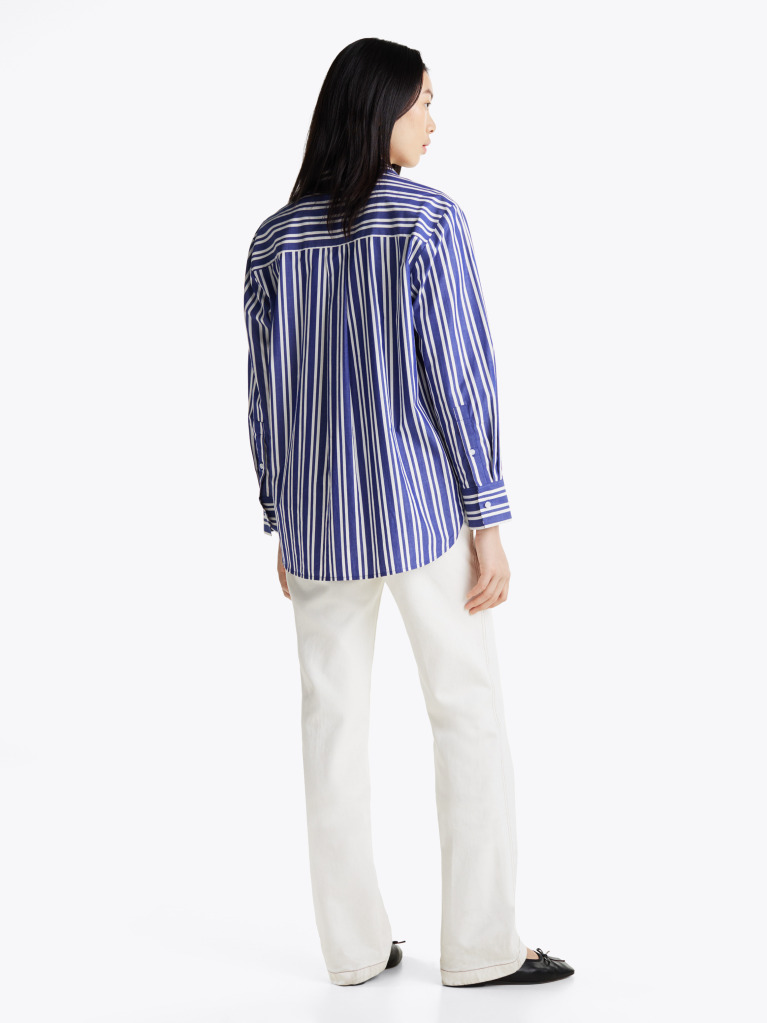 Multi Oversized Πουκάμισο Από Ποπλίνα  Γυναίκες