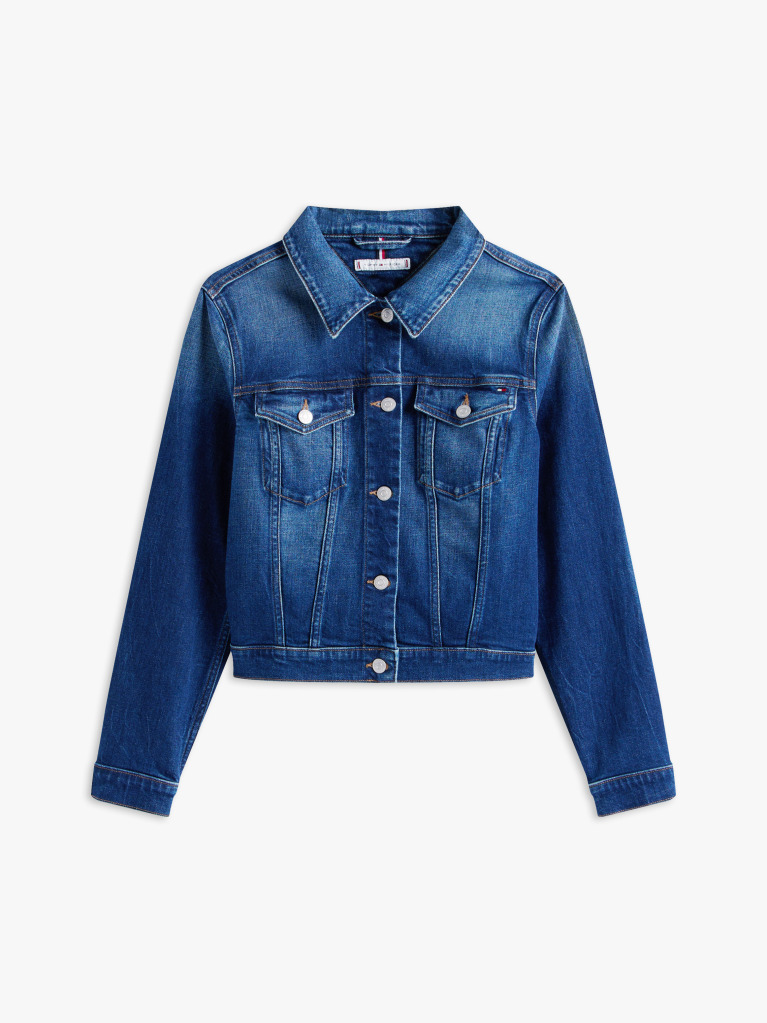 Blue Slim Denim Jacket  Women