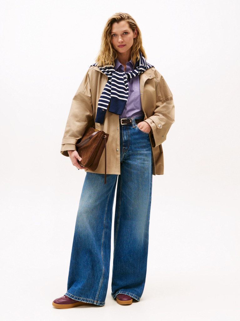 Μπεζ Αδιάβροχο Oversized Παλτό  Γυναίκες