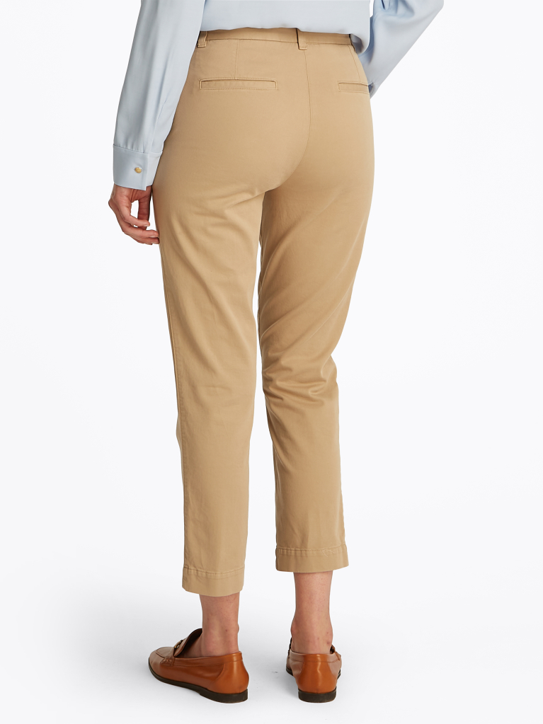 Beige Slim Fit Chinos  Women