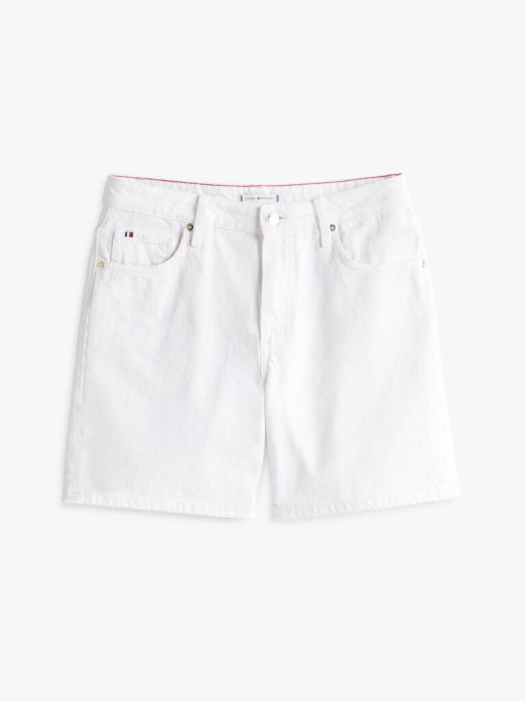 White White Mid Rise Denim Shorts  Women