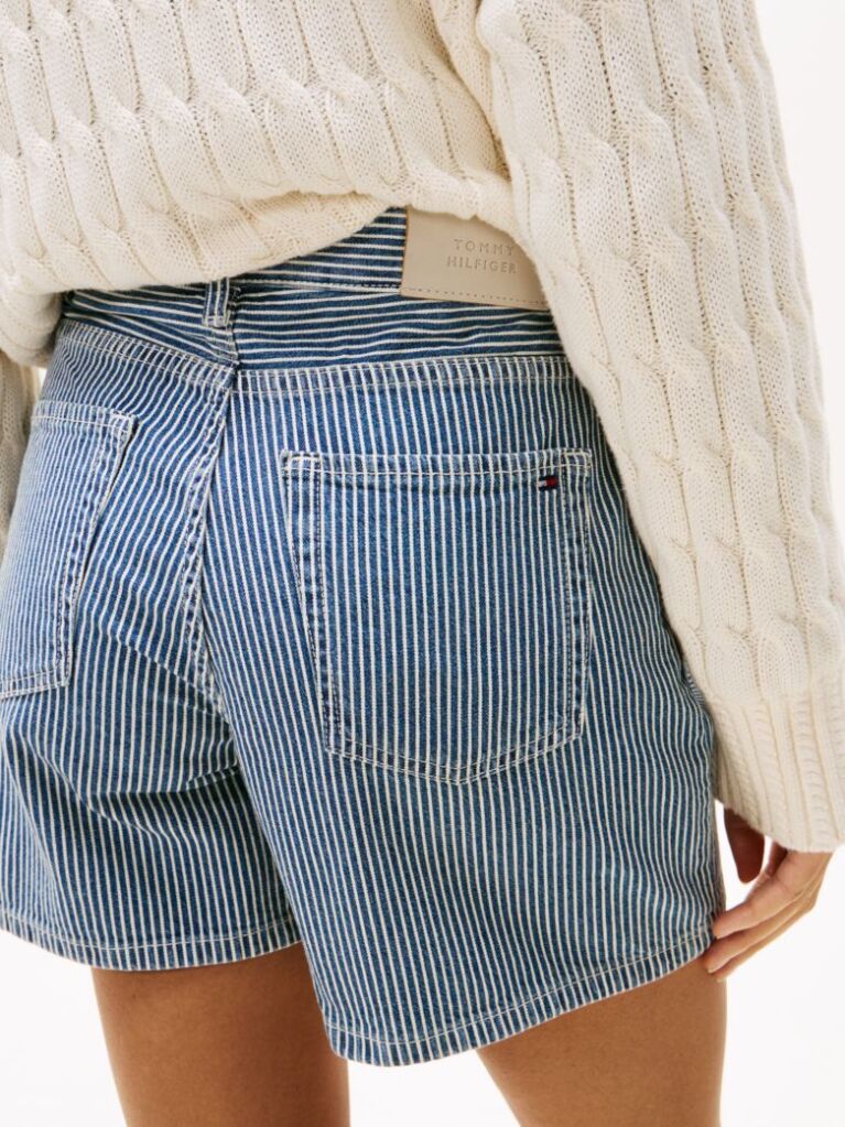 Multi Ριγέ Εβαζέ Denim Σορτς  Γυναίκες