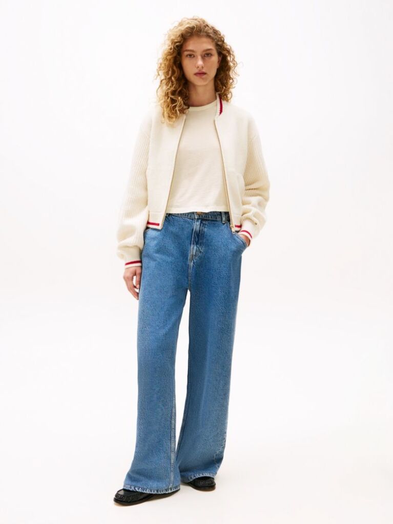 Beige The Sofia Capsule Wool Blend Bomber Jacket  Women