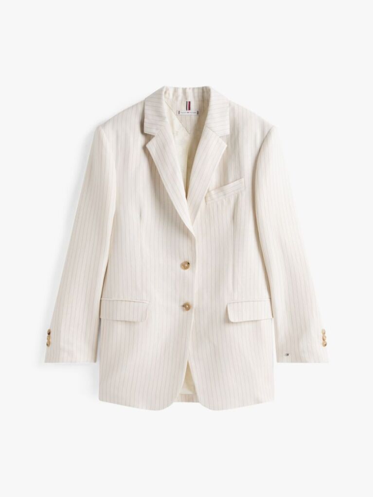 Multi Pinstripe Relaxed Fit Blazer  Women