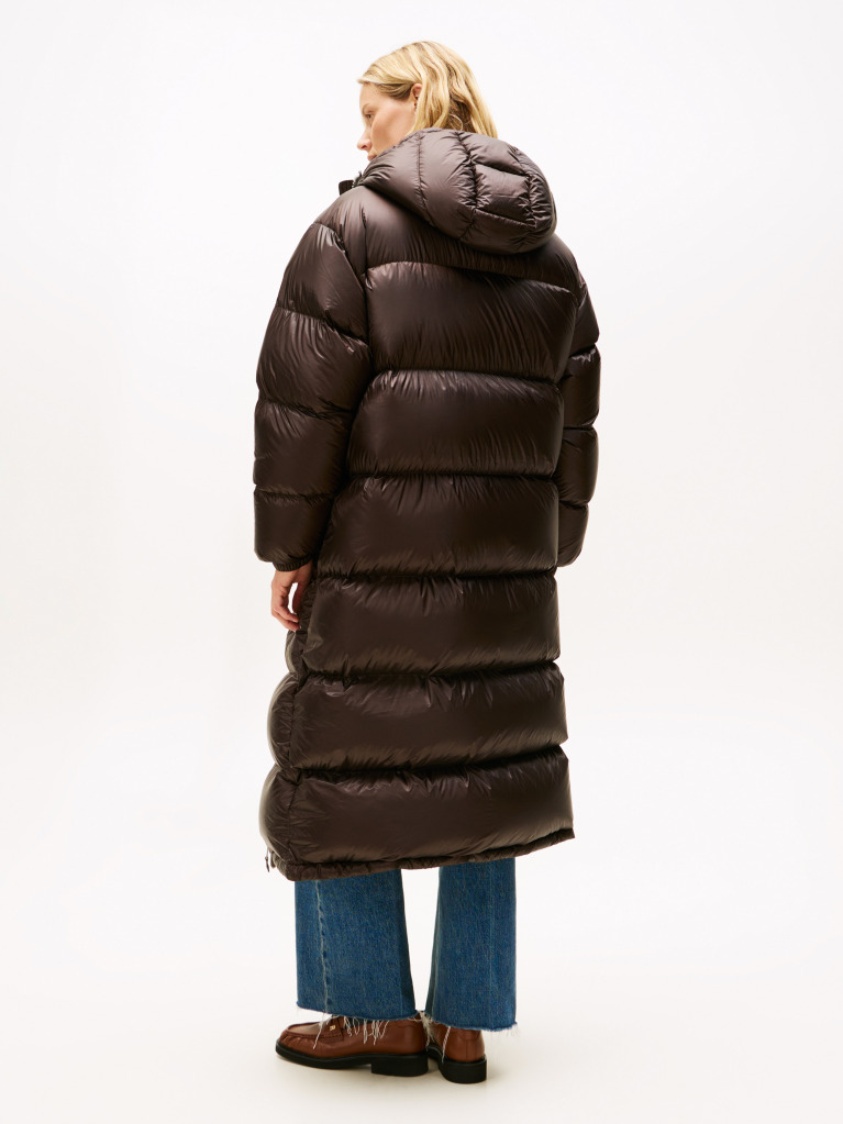 Brown Ultra Lightweight Down Ripstop Puffer Coat  Women