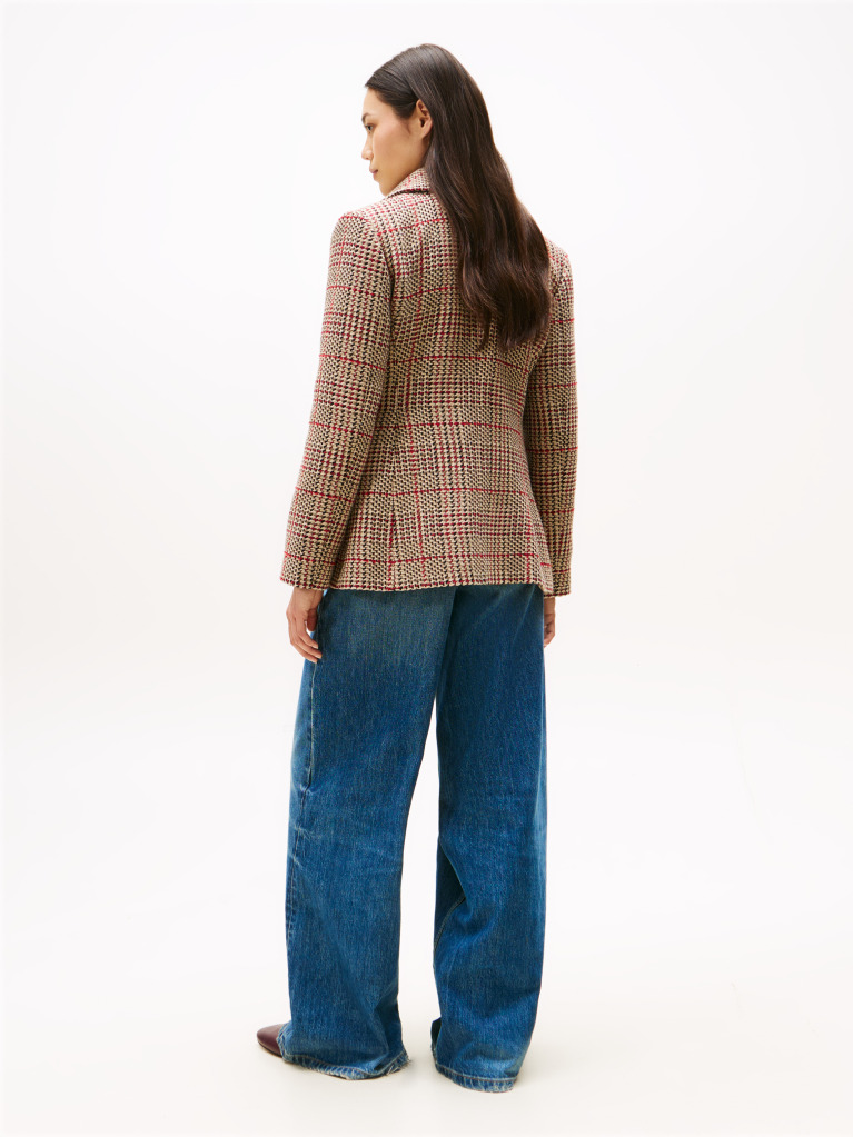Multi Regular Fit Tweed Single Breasted Blazer  Women