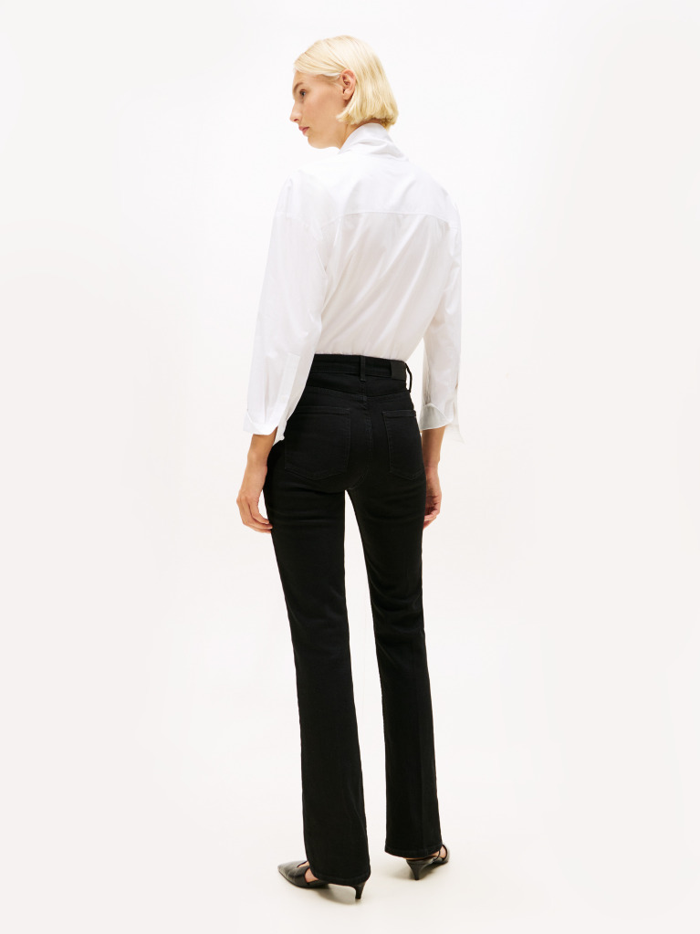 Black Black High Rise Bootcut Jeans  Women
