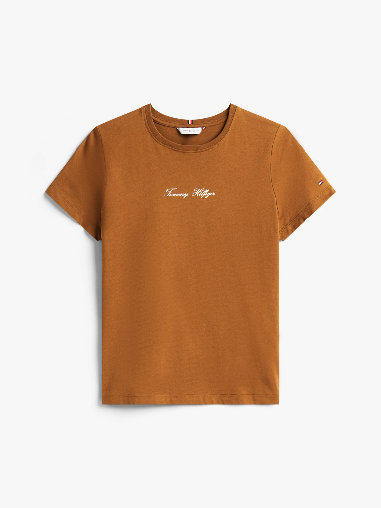 Χακί T-Shirt Με Λογότυπο  Γυναίκες