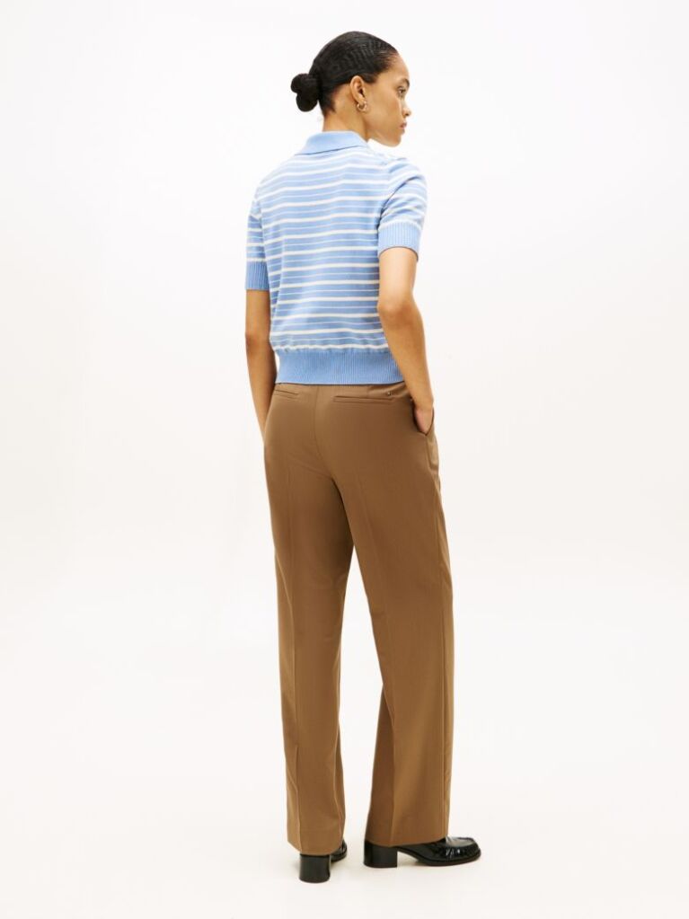 Multi Short Sleeve Polo Jumper  Women