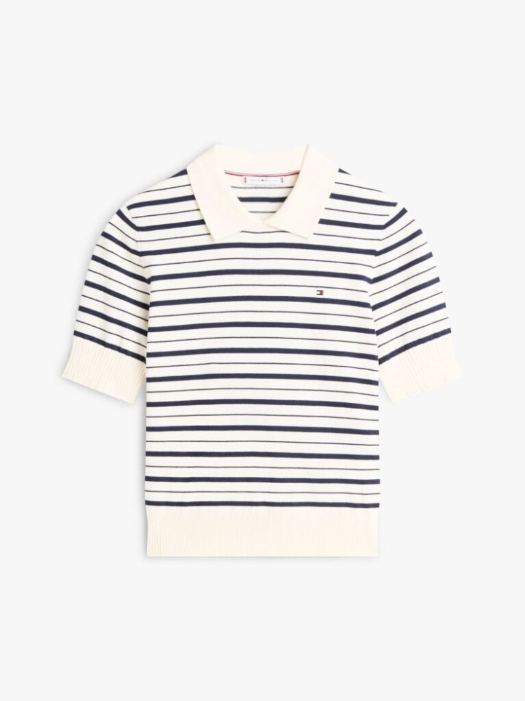 Multi Short Sleeve Polo Jumper  Women