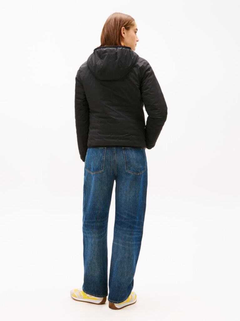 Black Lightweight Water Repellent Down Regular Jacket  Women