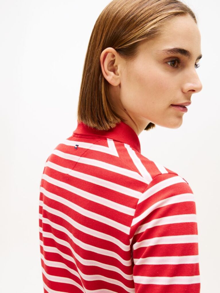 Multi Regular Fit Pique Zip Polo Shirt  Women