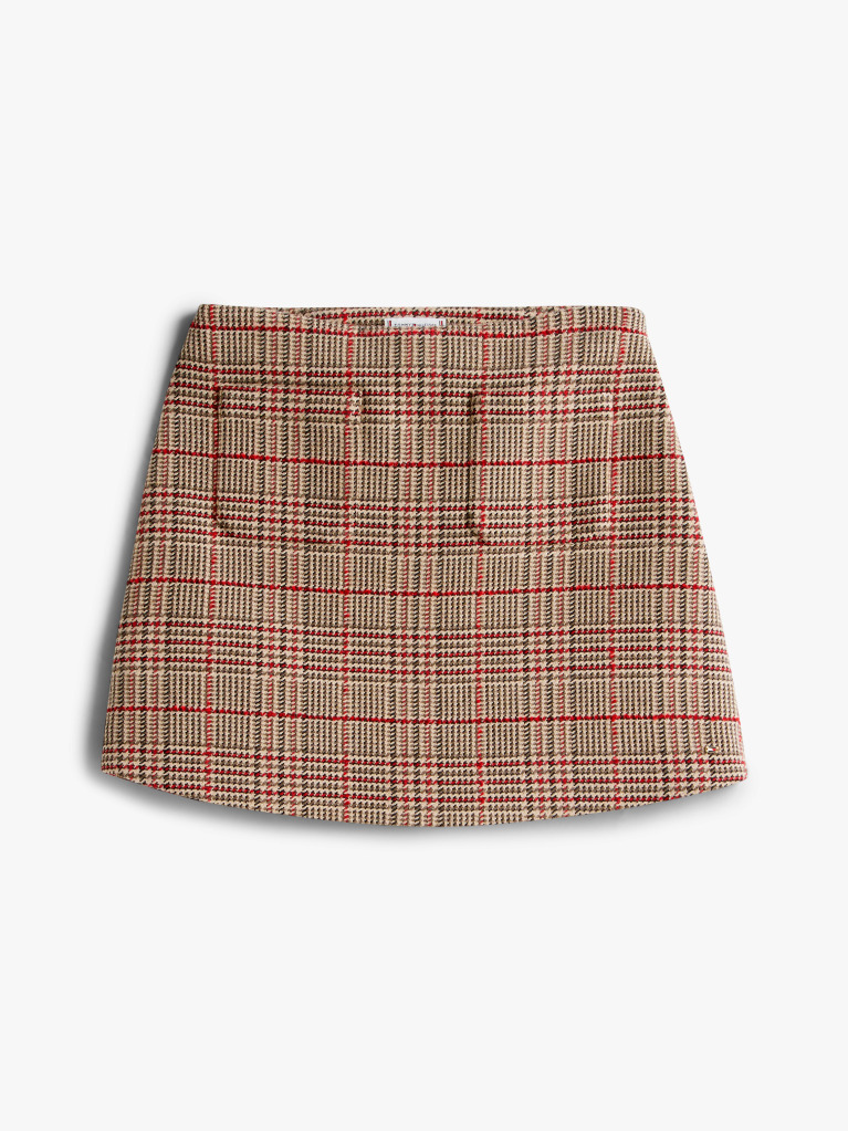 Multi Καρό Μίνι Φούστα Από Tweed  Γυναίκες