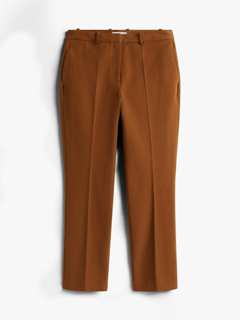 Καφέ Παντελόνι Gabardine Σε Slim Γραμμή  Γυναίκες