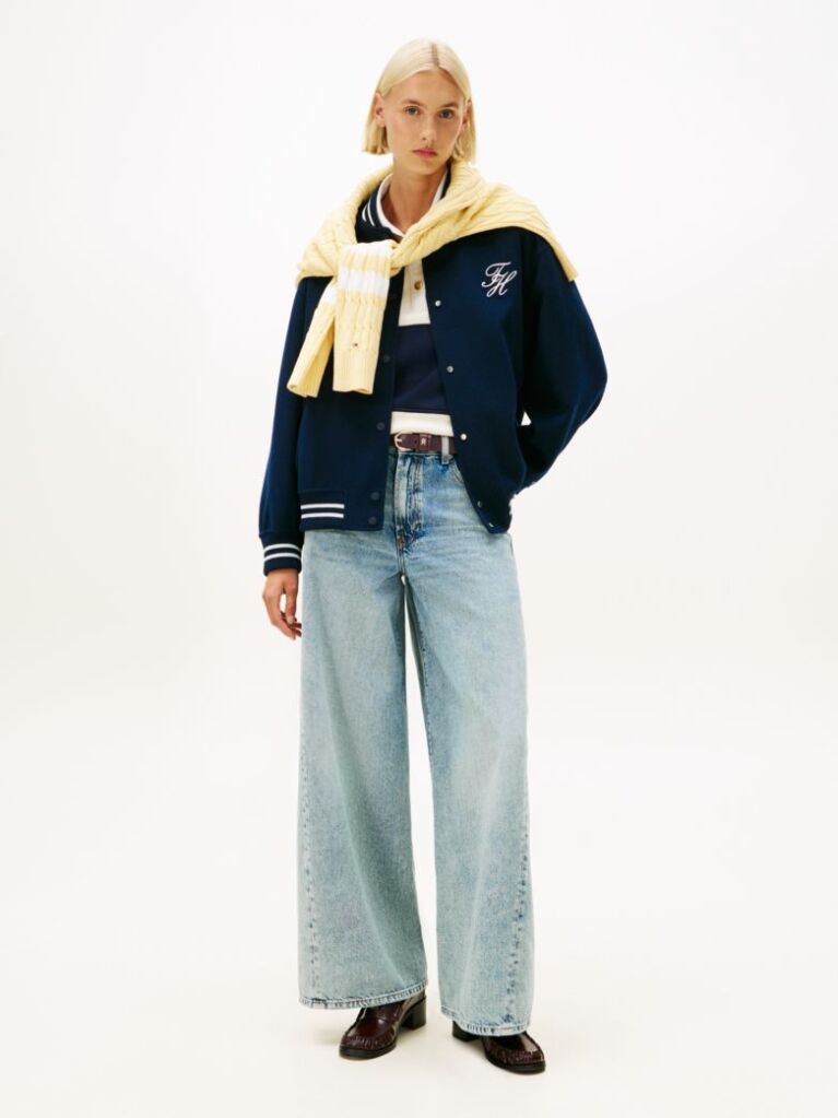 Blue Twist '70s High Rise Wide Leg Jeans  Women