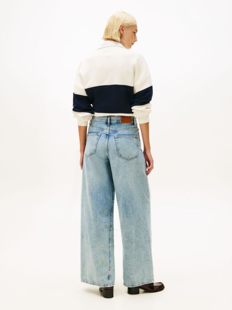 Blue Twist '70s High Rise Wide Leg Jeans  Women
