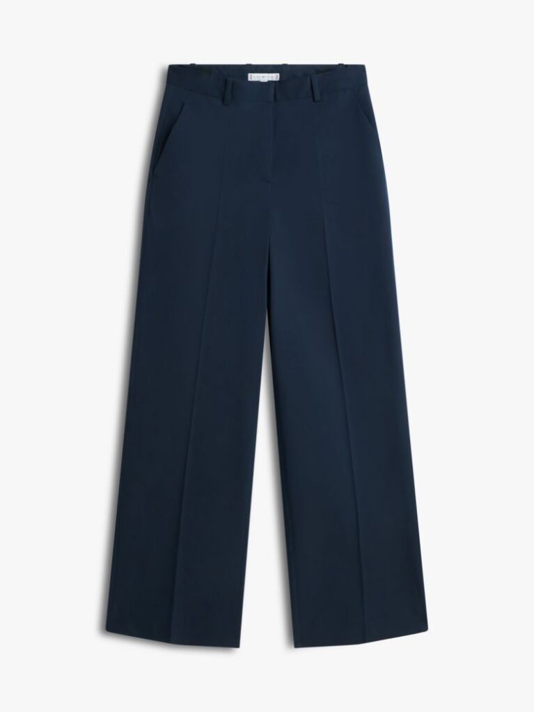 Blue Wide Leg Chinos  Women